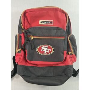 Vintage San Francisco 49ers NFL Backpack Red Black 15x14
